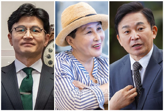 (왼쪽부터) 한동훈 전 국민의힘 비상대책위원장, 전여옥 전 국회의원, 원희룡 전 국토교통부 장관. <디지털타임스 박동욱 기자, 디지털타임스 DB>